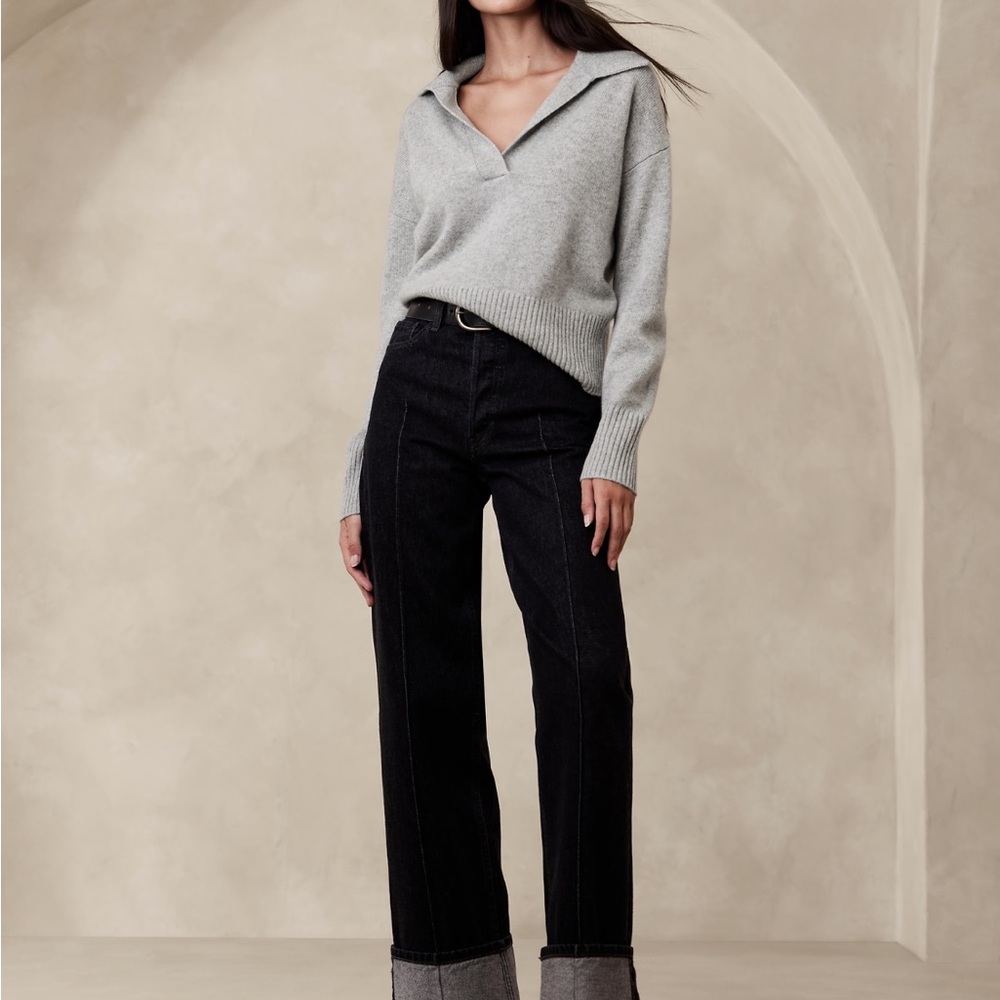 Banana Republic Light Gray Knitwear